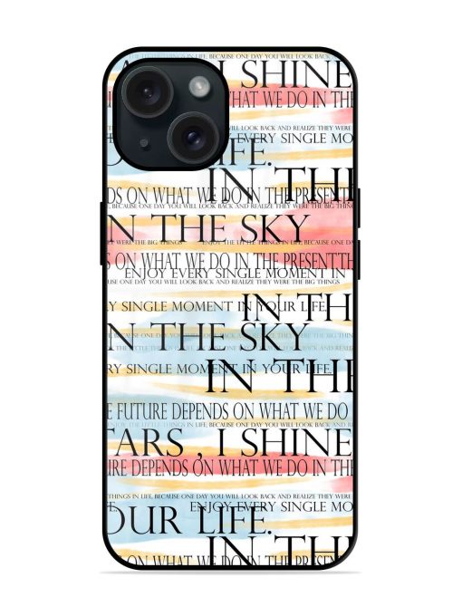 Seamless Slogans Pattern Glossy Metal TPU Case Edge Zapvi