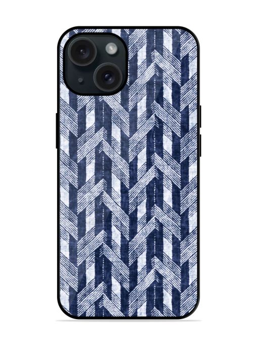 Abstract Herringbone Motif Glossy Metal TPU Case Edge Zapvi