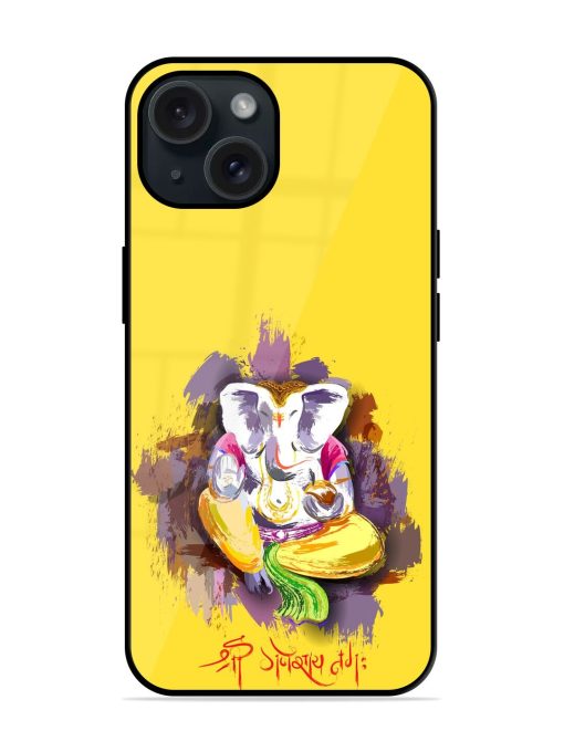 Illustration Lord Ganesha Glossy Metal TPU Case Edge Zapvi