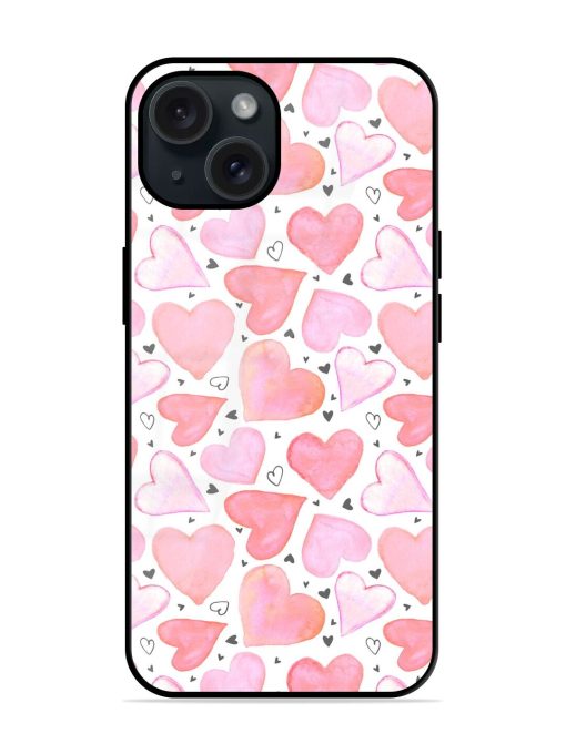 Seamless Pattern Watercolor Glossy Metal TPU Case Edge Zapvi