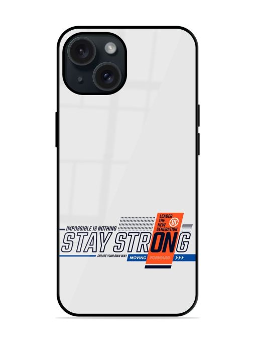 Stay Strong Modern Glossy Metal TPU Case Edge Zapvi