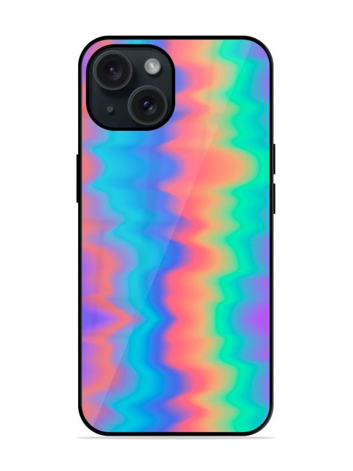 Holographic Psychedelic Illustration Glossy Metal TPU Case Edge Zapvi