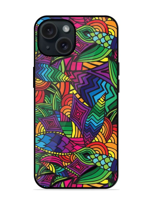 Abstract Multicolor Seamless Glossy Metal TPU Case Edge Zapvi