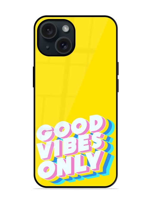 Good Vibes Only Glossy Metal TPU Case Edge Zapvi