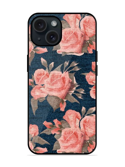 Pink Roses Floral Glossy Metal TPU Case Edge Zapvi