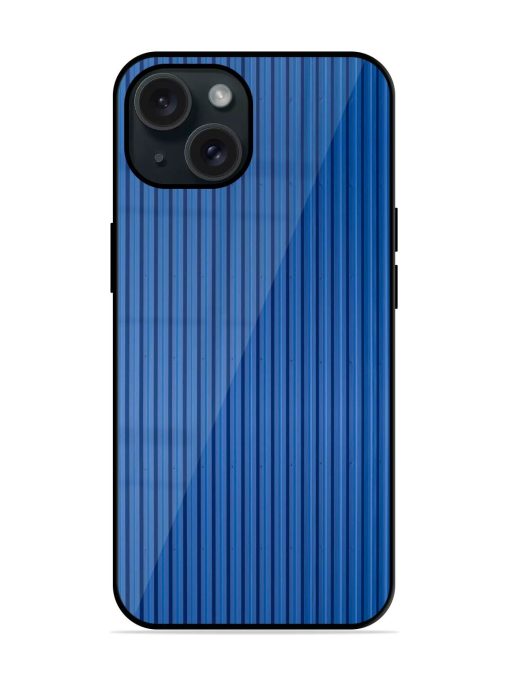 Striped Blue Wave Glossy Metal TPU Case Edge Zapvi