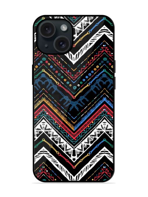 Seamless Ethnic Zigzag Glossy Metal TPU Case Edge Zapvi