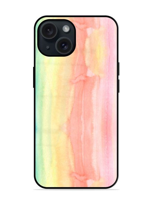 Striped Watercolor Colorful Glossy Metal TPU Case Edge Zapvi