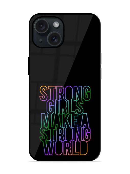 Strong Girls Make Glossy Metal TPU Case Edge Zapvi