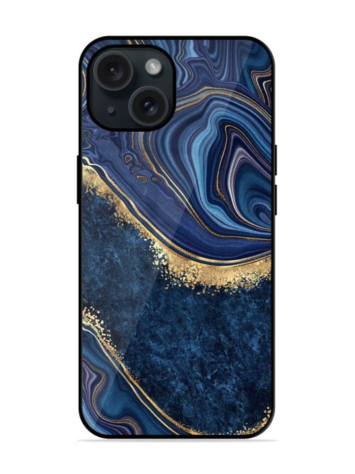 Abstract Background Blue Glossy Metal TPU Case Edge Zapvi