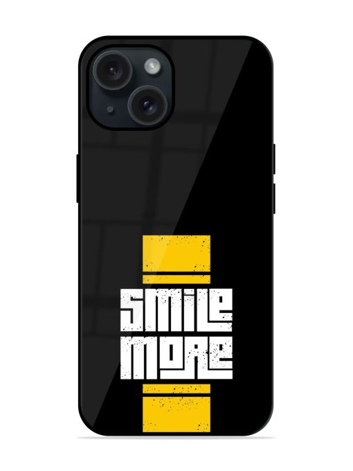 Smile More Typography Glossy Metal TPU Case Edge Zapvi