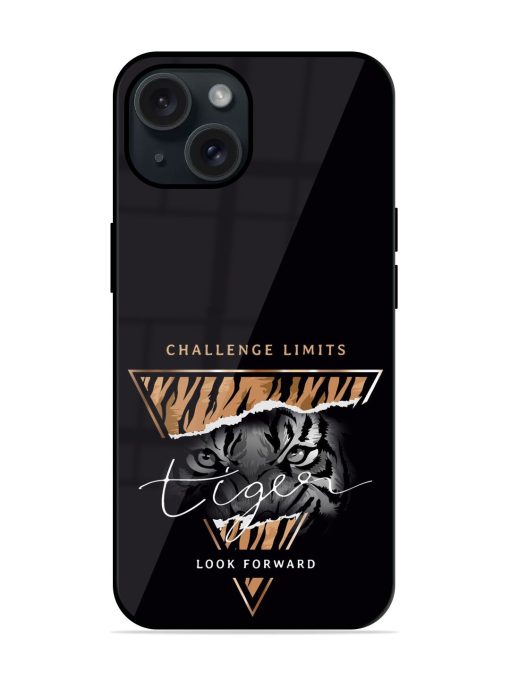 Tiger Slogan Black Glossy Metal TPU Case Edge Zapvi