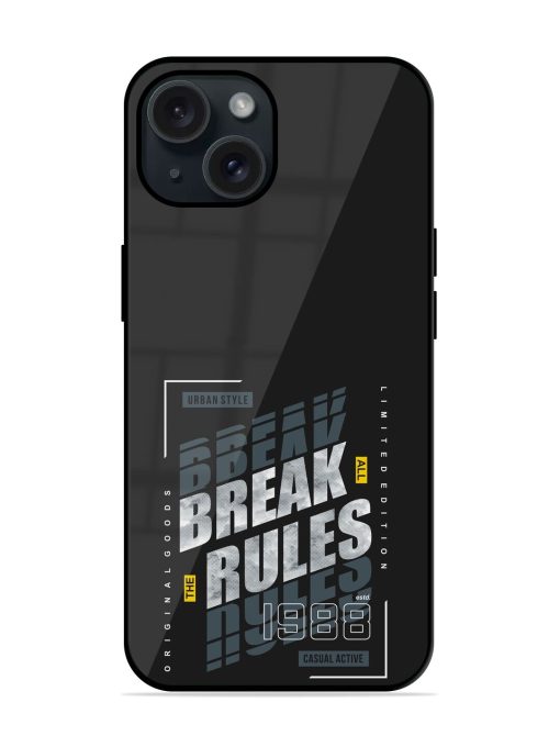 Break All Rules Glossy Metal TPU Case Edge Zapvi