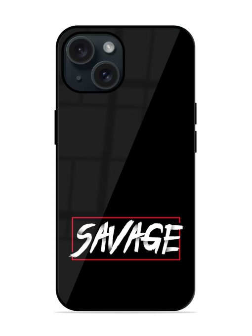 Savage Typography Dots Glossy Metal TPU Case Edge Zapvi