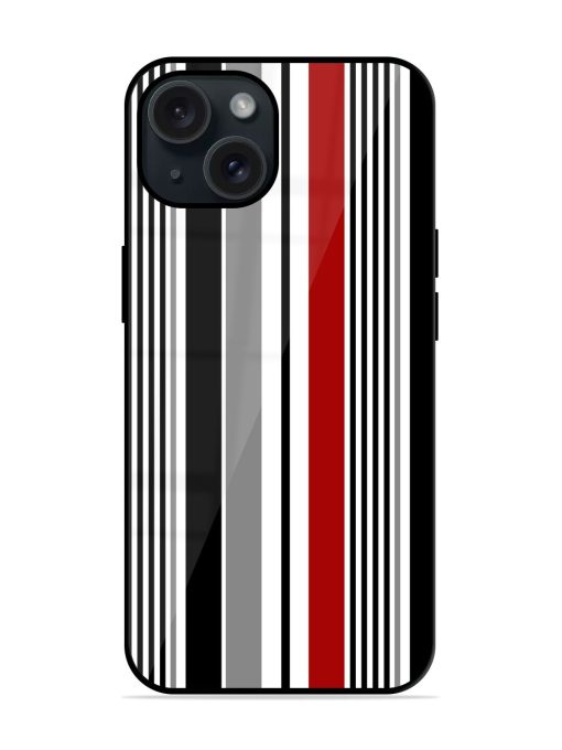 Stripe Seamless Pattern Glossy Metal TPU Case Edge Zapvi