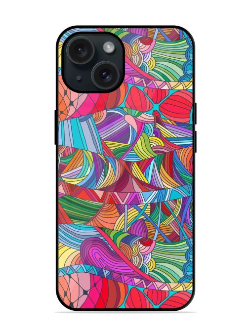 Seamless Patterns Hand Drawn Glossy Metal TPU Case Edge Zapvi