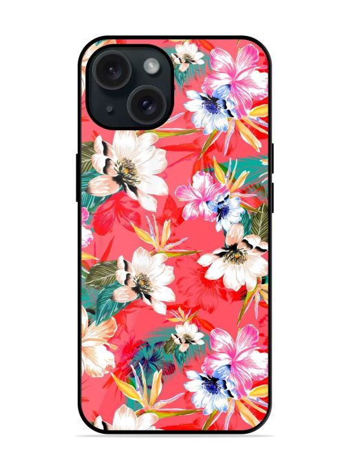 Flowers Full Romance Glossy Metal TPU Case Edge Zapvi