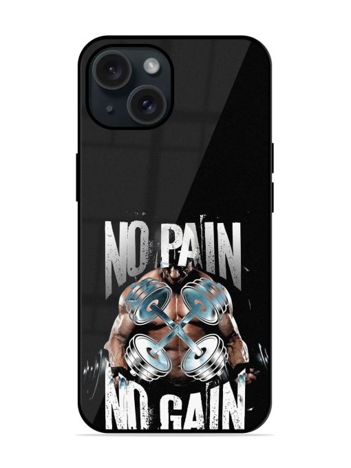 No Pain No Glossy Metal TPU Case Edge Zapvi