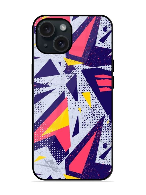 Abstract Seamless Geometric Glossy Metal TPU Case Edge Zapvi