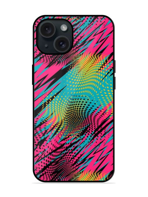 Abstract Seamless Geometric Glossy Metal TPU Case Edge Zapvi