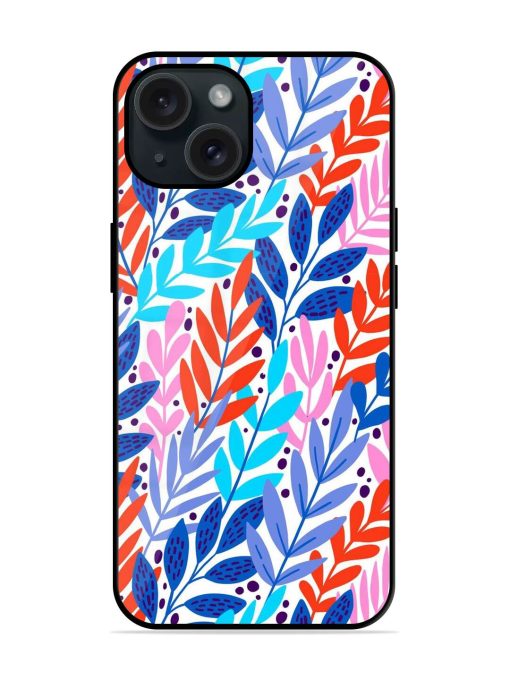 Bright Floral Tropical Glossy Metal TPU Case Edge Zapvi