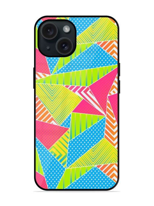 Funky Color Triangle Glossy Metal TPU Case Edge Zapvi