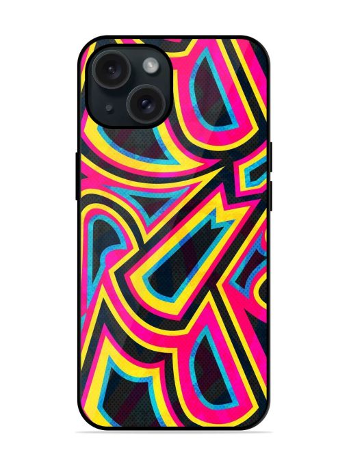 Graffiti Geometric Seamless Glossy Metal TPU Case Edge Zapvi