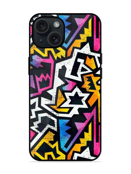 Graffiti Seamless Pattern Glossy Metal TPU Case Edge Zapvi