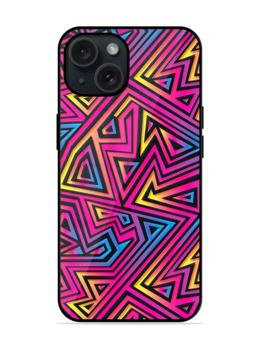 Neon Maze Seamless Glossy Metal TPU Case Edge Zapvi