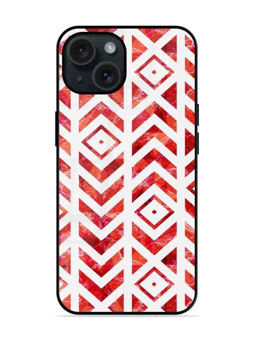 Red Grunge Tribal Glossy Metal TPU Case Edge Zapvi