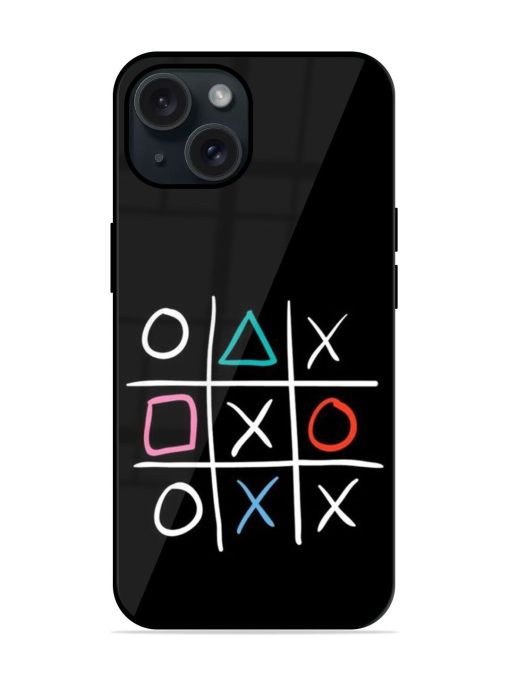 Super Neon Tic-Tac-Toe Glossy Metal TPU Case Edge Zapvi