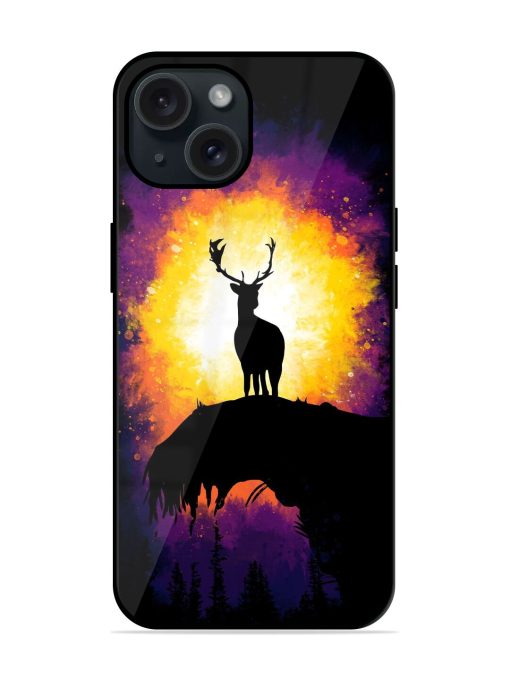 Elk Animal Art Glossy Metal TPU Case Edge Zapvi