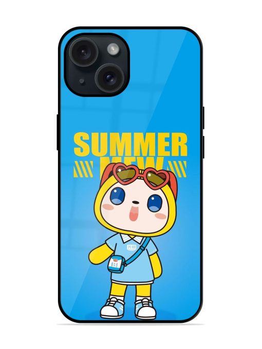 Summer Mew Cartoon Glossy Metal TPU Case Edge Zapvi