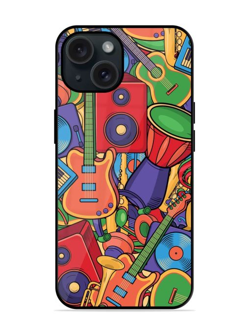 Colorful Music Art Glossy Metal TPU Case Edge Zapvi