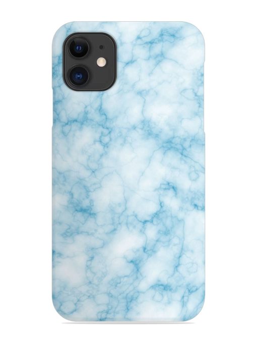 Blue White Natural Marble Snap Case for Apple Iphone 11 Edge Zapvi