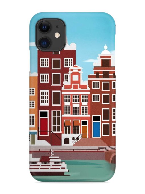 Scenery Architecture Amsterdam Landscape Snap Case for Apple Iphone 11 Edge Zapvi