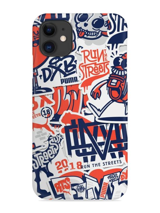 Run The Street Snap Case for Apple Iphone 11 Edge Zapvi