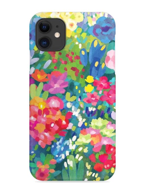 Watercolor Flower Art Snap Case for Apple Iphone 11 Edge Zapvi