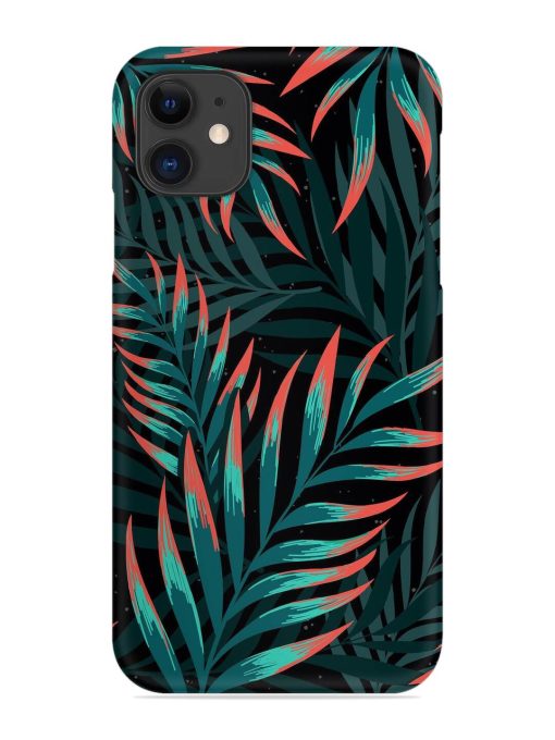 Green Leaf Art Snap Case for Apple Iphone 11 Edge Zapvi