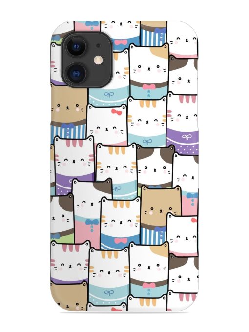 Cute Adorable Cat Snap Case for Apple Iphone 11 Edge Zapvi