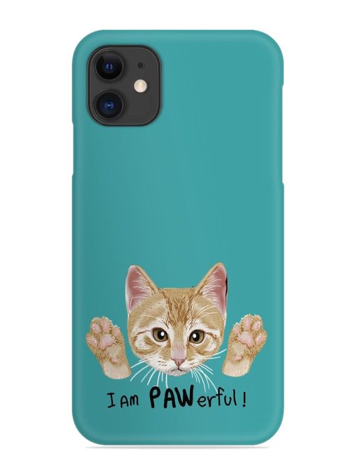 Typography Slogan Cat Snap Case for Apple Iphone 11 Edge Zapvi