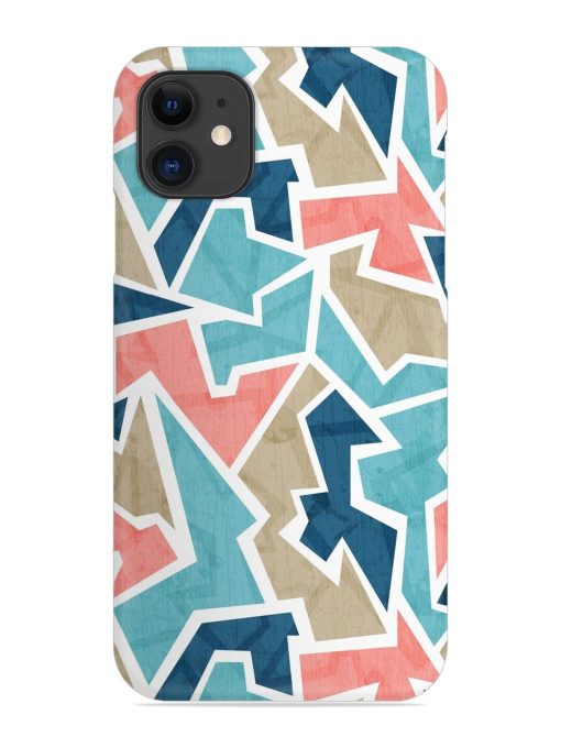 Vintage Geometric Triangle Snap Case for Apple Iphone 11 Edge Zapvi