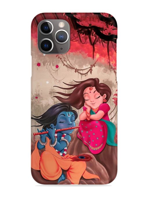 Radhe Krishna Water Art Snap Case for Apple Iphone 11 Pro Edge Zapvi