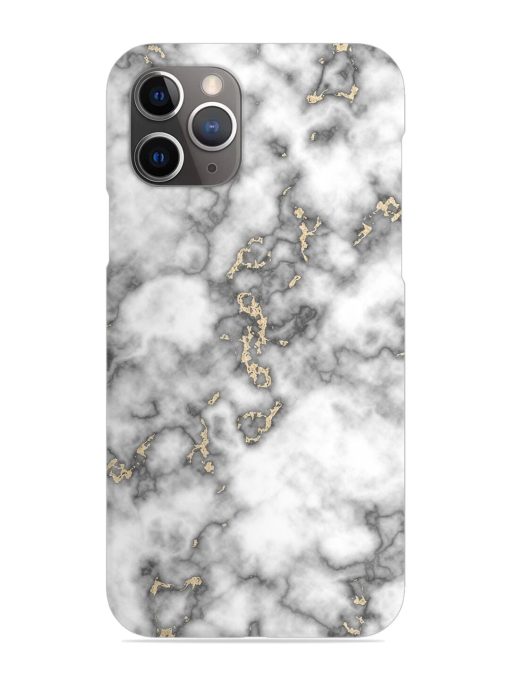 Gray And Gold Marble Snap Case for Apple Iphone 11 Pro Edge Zapvi