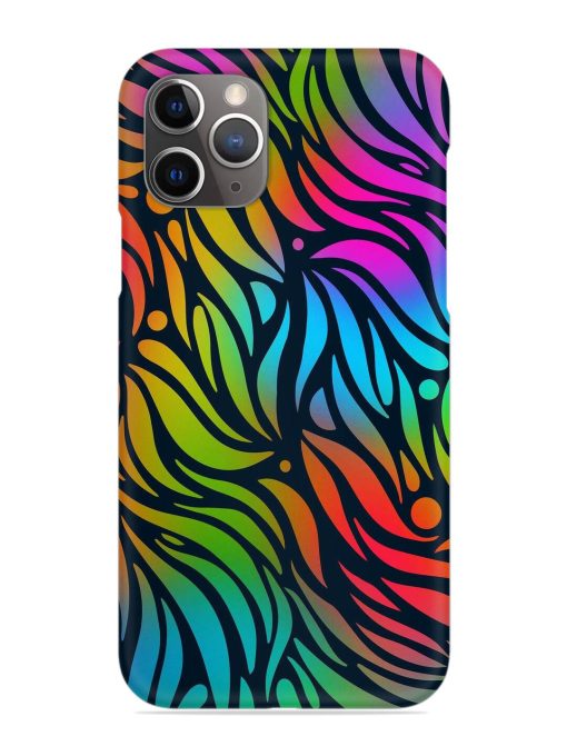 Abstract Leaf Design Snap Case for Apple Iphone 11 Pro Edge Zapvi