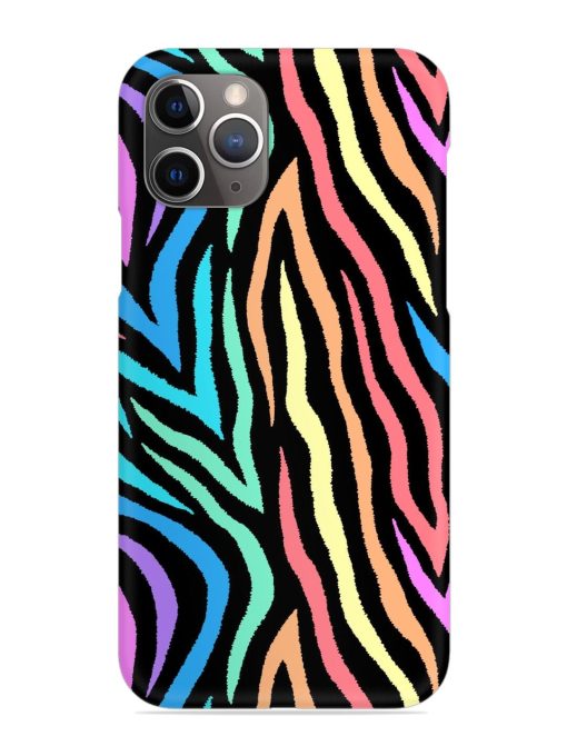 Colorful Abstract Zebra Snap Case for Apple Iphone 11 Pro Edge Zapvi