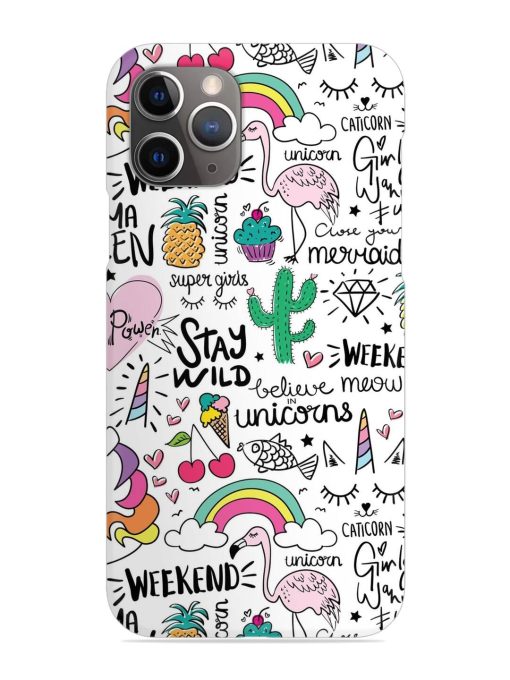 Unicorn Ice Cream Snap Case for Apple Iphone 11 Pro Edge Zapvi