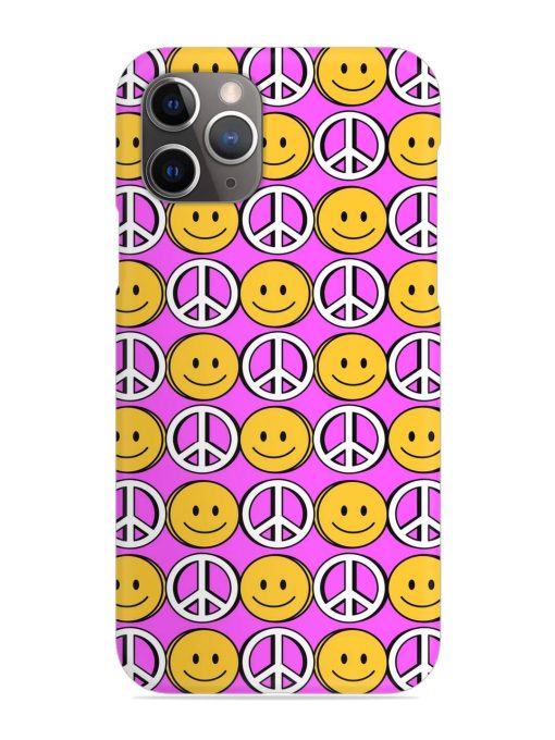 Smiley Face Peace Snap Case for Apple Iphone 11 Pro Edge Zapvi