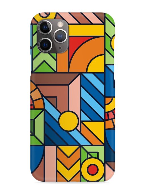 Colorful Geometric Snap Case for Apple Iphone 11 Pro Max Edge Zapvi