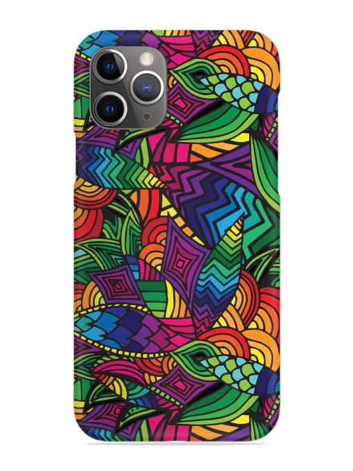 Abstract Multicolor Seamless Snap Case for Apple Iphone 11 Pro Max Edge Zapvi